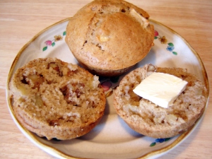 Apple Cinnamon Walnut Muffins